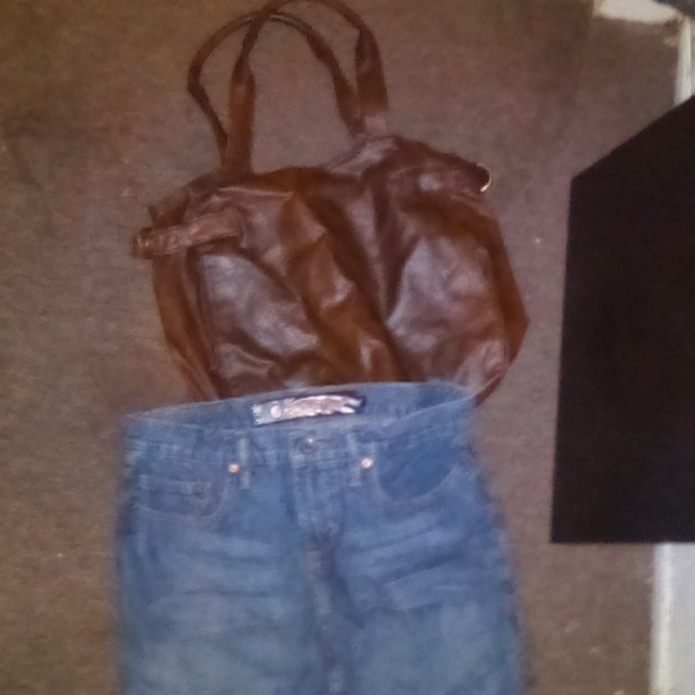 Airwalk purse AND Volcom denim Mini skirt Size 5 Bundle Special